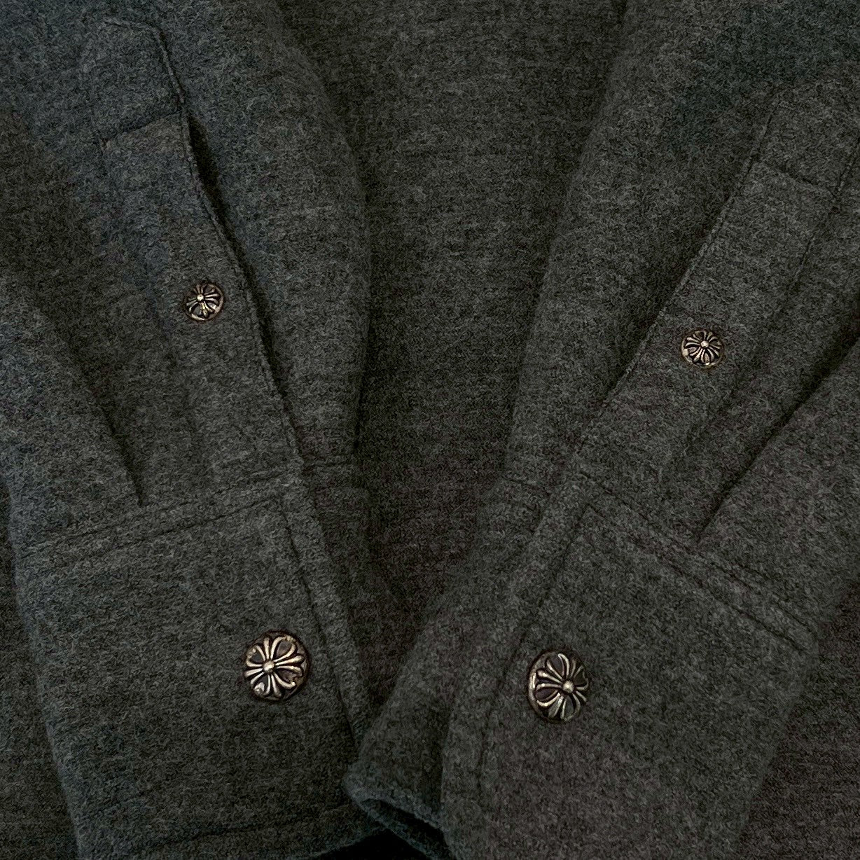 CHROME HEARTS Y NOT Cross Ball Wool Jacket Size S クロムハーツ ワイノット クロスボール ウールジャケット サイズS