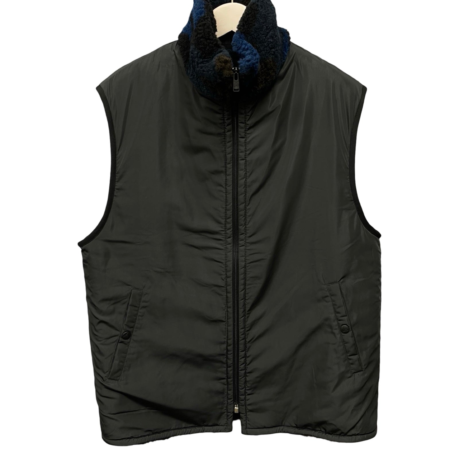 LANVIN 2022AW Reversible Fleece Vest RM-JA0071-5418-A22 Size L