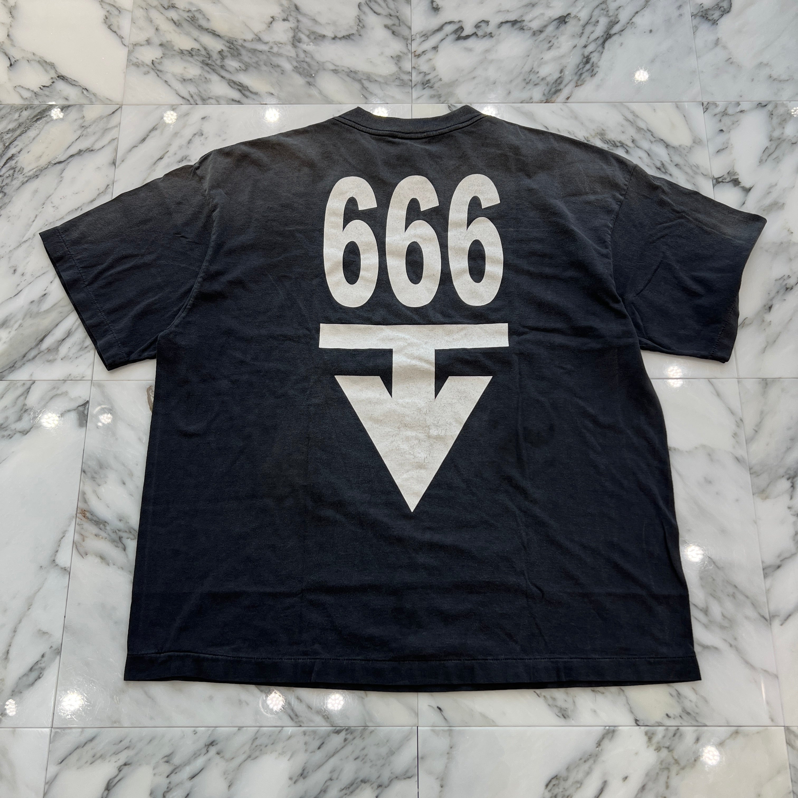 SAINT Mxxxxxx 2025AW BABYLON Print Tee SM-HR1-0000-C47 Size XL