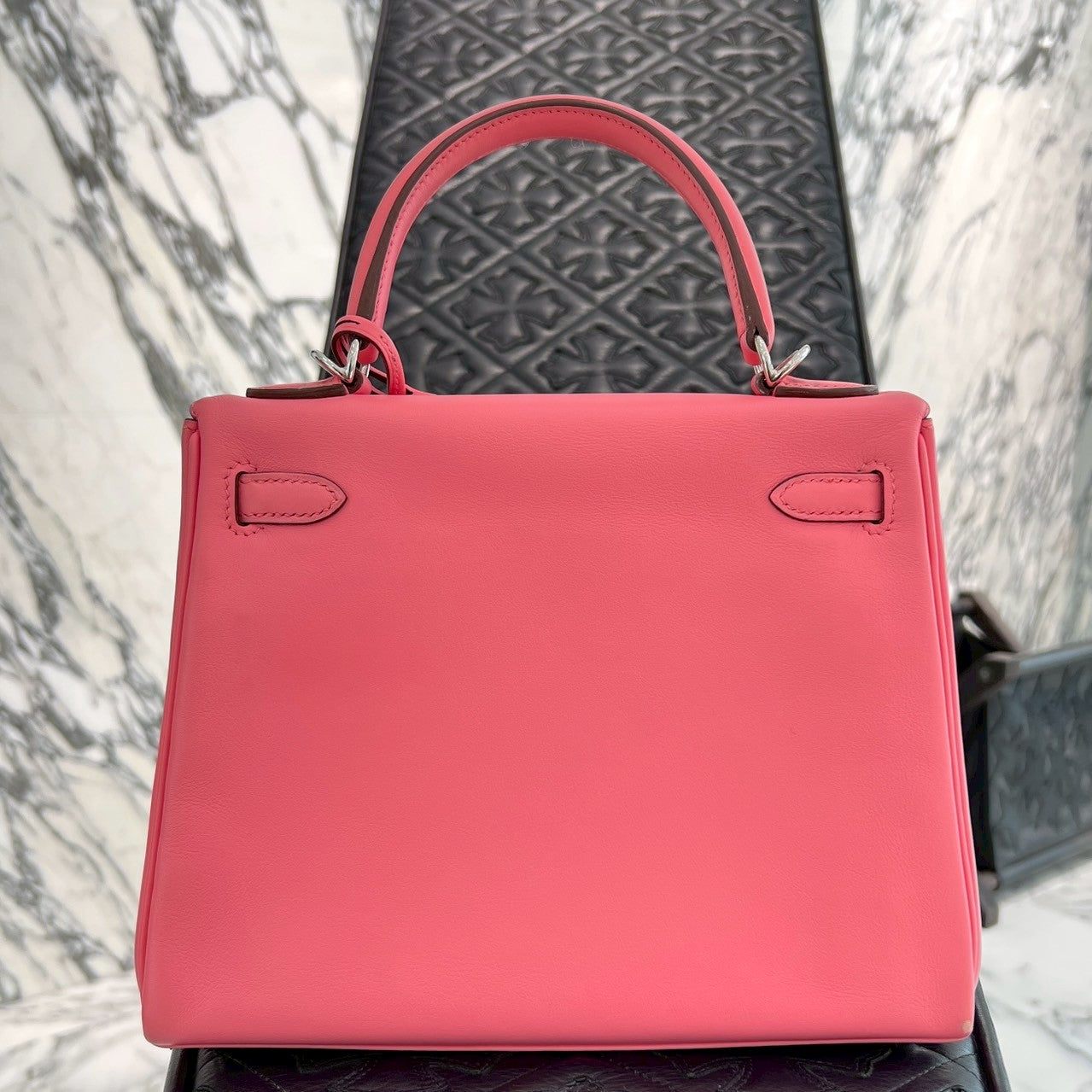 HERMES KELLY 25 Hand Bag "ROSE AZALEE"Y刻印 エルメス ケリー25 ハンドバッグ "ローズアザレ" Y刻印