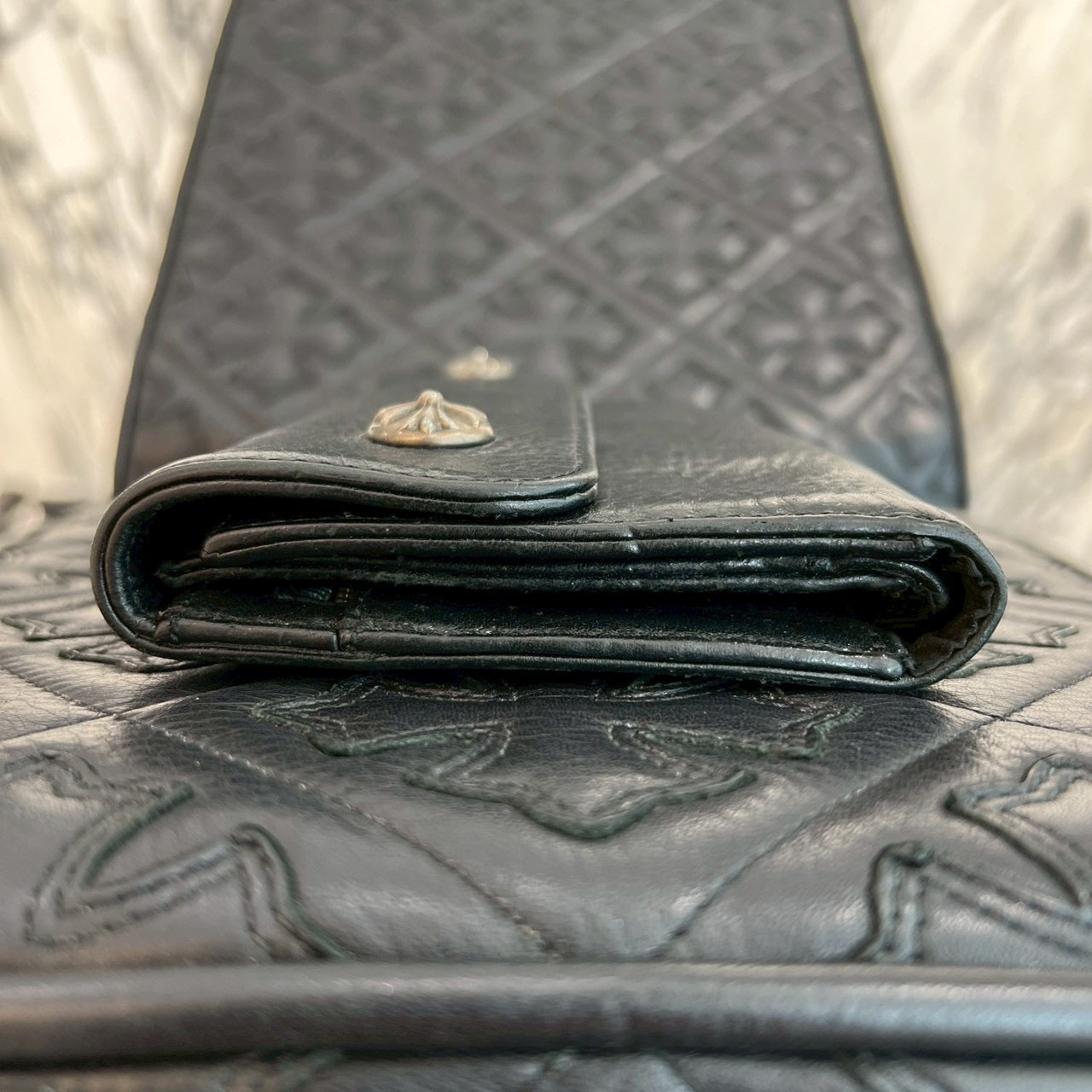 CHROME HEARTS Wave Cross Ball Wallet クロムハーツ ウェーブクロスボール ウォレット