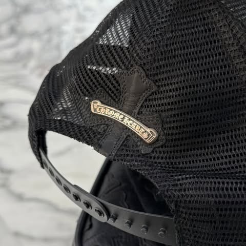 CHROME HEARTS Cemetary Cross Leather Patch Trucker Cap Size ONE SIZE(51-61）クロムハーツ セメタリークロス レザーパッチ トラッカーキャップ サイズONE SIZE（51-61）