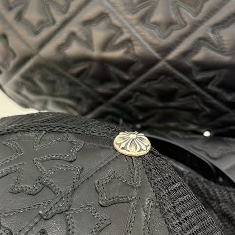 CHROME HEARTS Cemetary Cross Leather Patch Trucker Cap Size ONE SIZE(51-61）クロムハーツ セメタリークロス レザーパッチ トラッカーキャップ サイズONE SIZE（51-61）