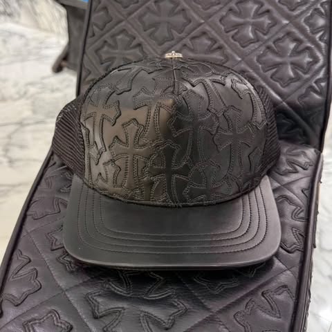 CHROME HEARTS Cemetary Cross Leather Patch Trucker Cap Size ONE SIZE(51-61）クロムハーツ セメタリークロス レザーパッチ トラッカーキャップ サイズONE SIZE（51-61）