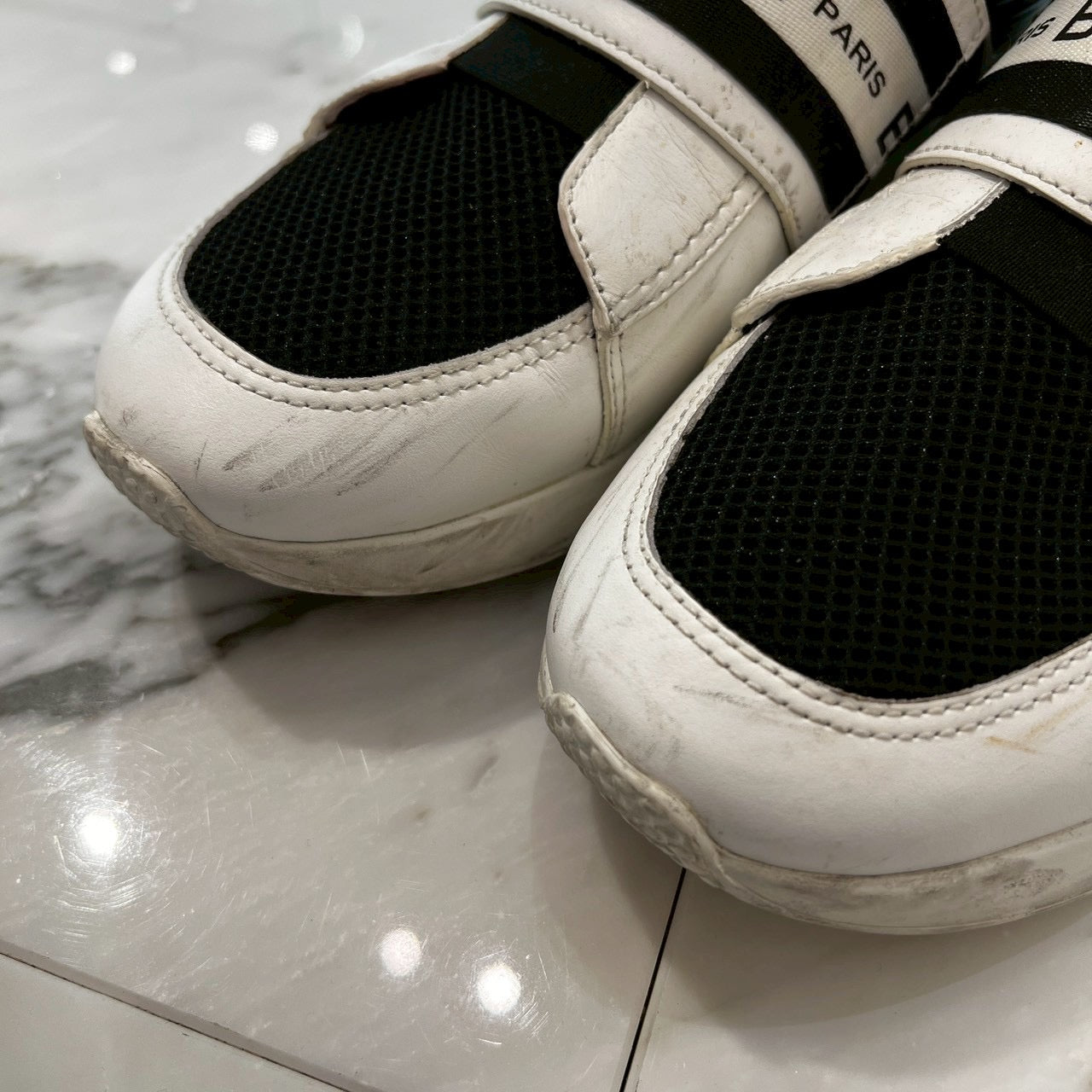 BALMAIN EXTON Logo Tape High Cut Sneakers Size 45U バルマン