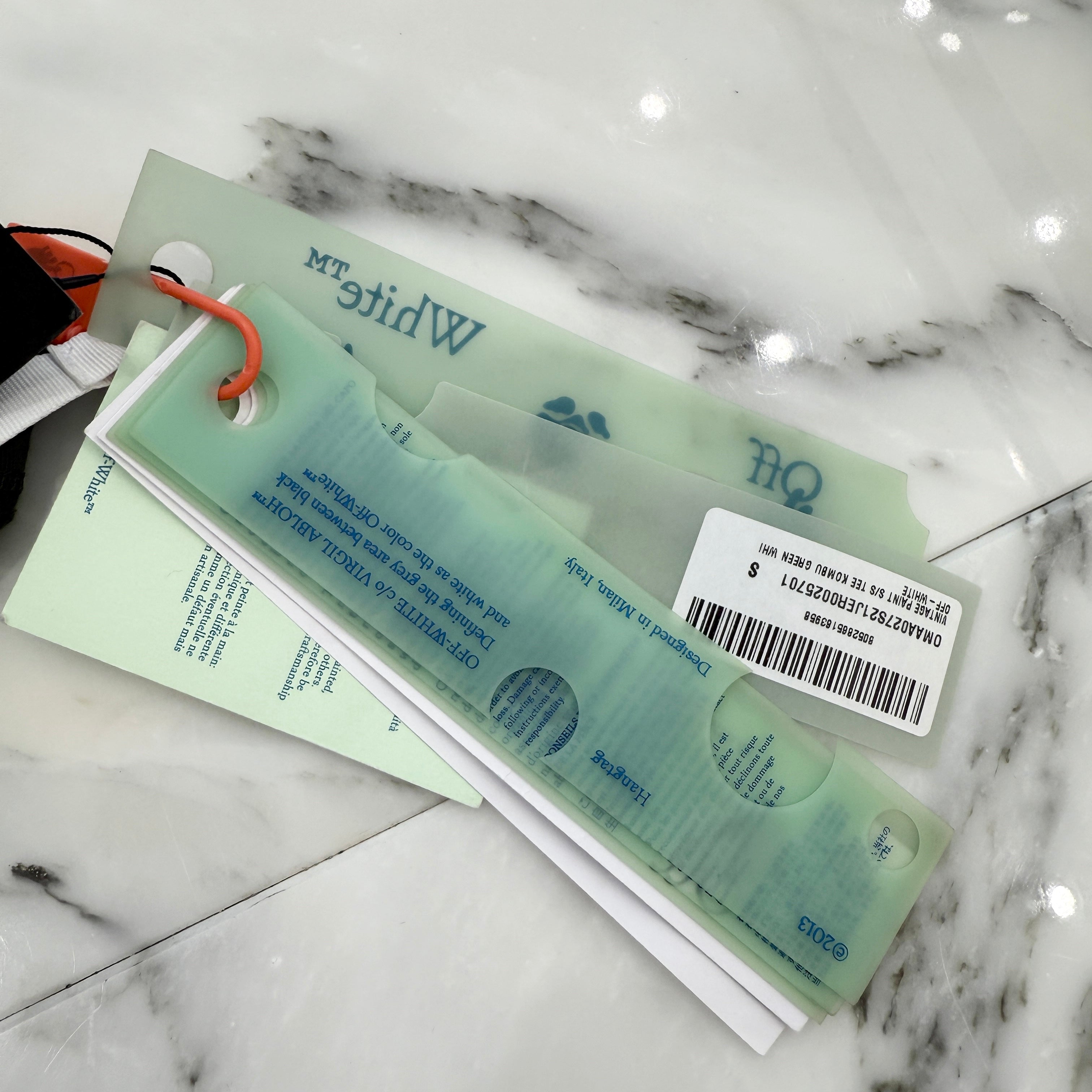 OFF-WHITE 2021SS Vintage Paint Logo Tee OMAA027S21JER002 Size S オフホワイト ヴィンテージ ペイント ロゴTシャツ サイズS