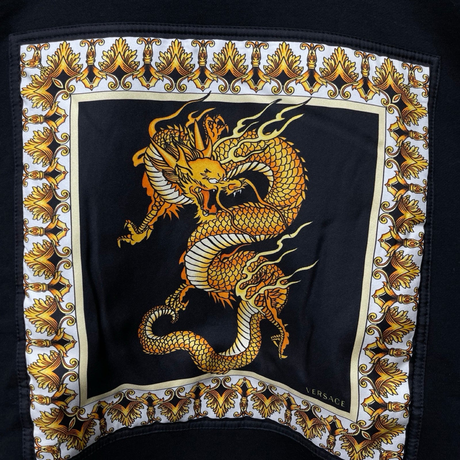 VERSACE 2019SS Dragon Print Sweatshirt A83533A228146A008 Size XXL