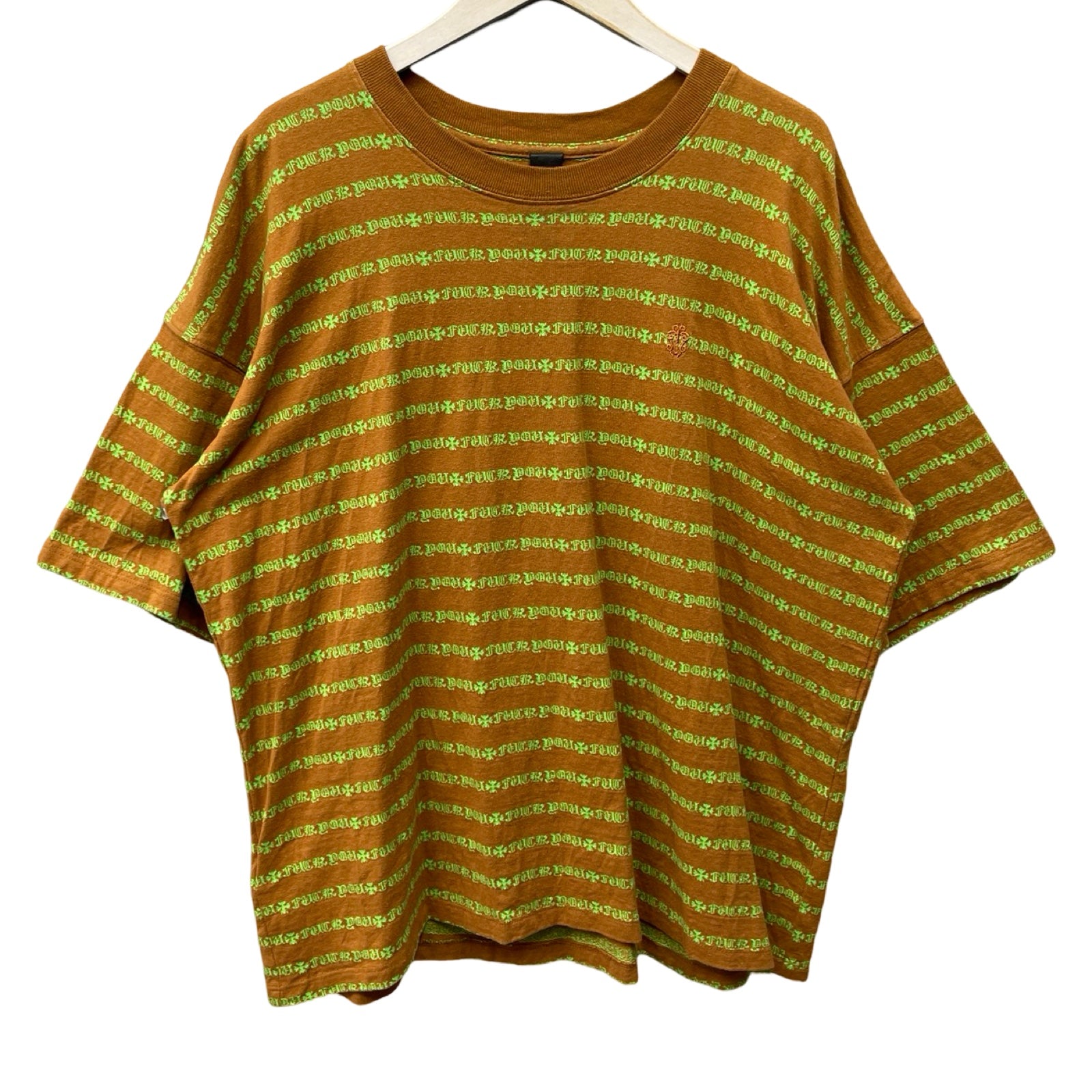 CHROME HEARTS Y NOT Vine Dagger Embroidery Polo Shirt Size L