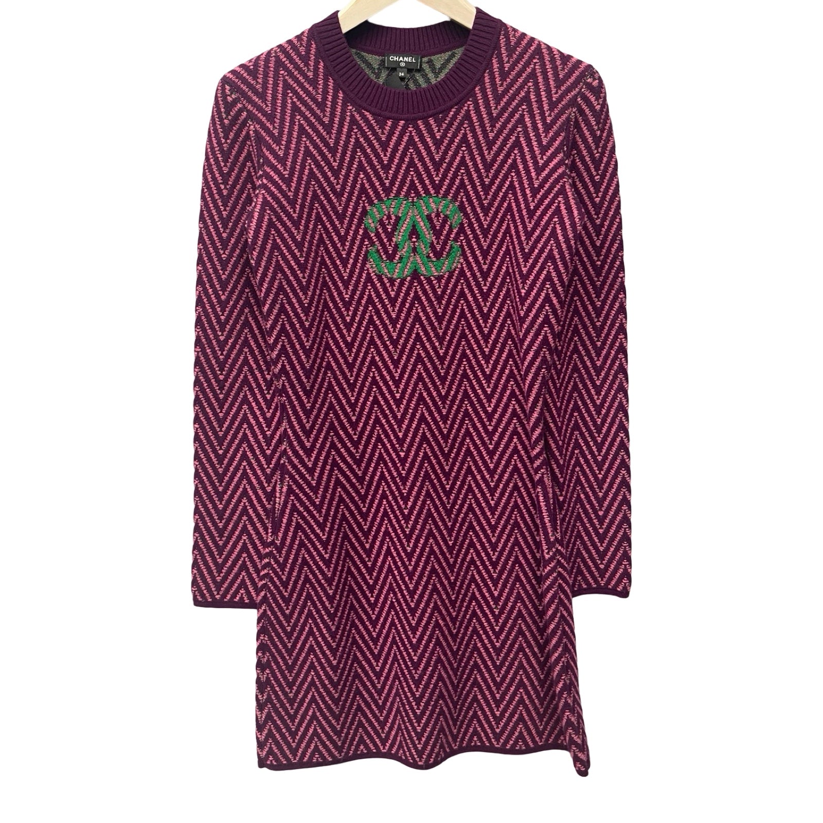 CHANEL 2022SS Cashmere Dress P71619 K10290 Size 34