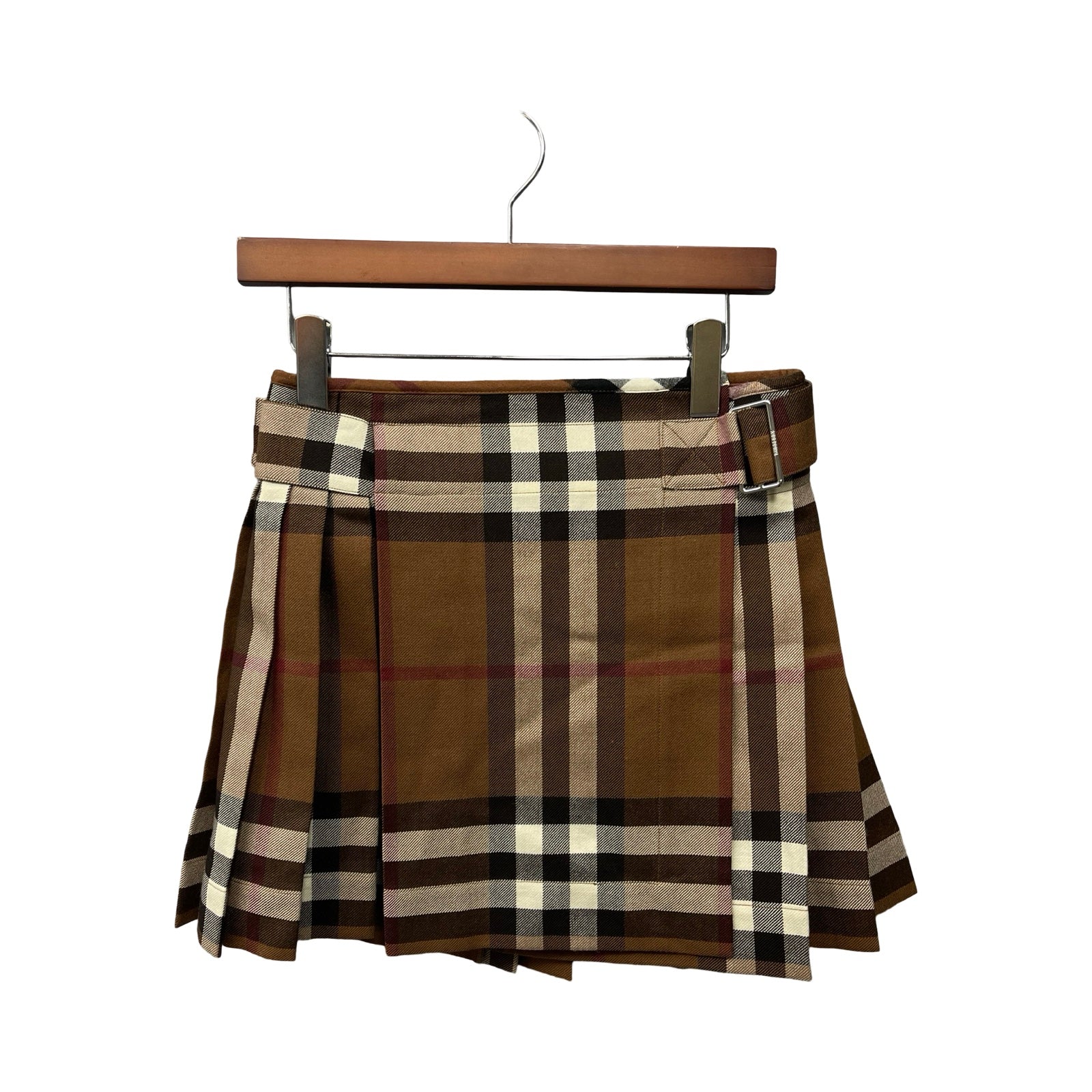 BURBERRY 2023AW Wool Pleated Skirt 8063237 73B Size 36