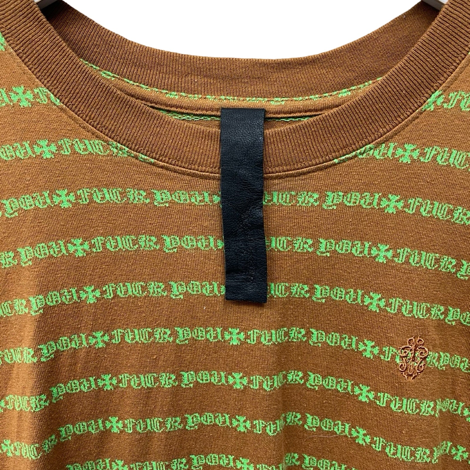 CHROME HEARTS Y NOT Vine Dagger Embroidery Polo Shirt Size L