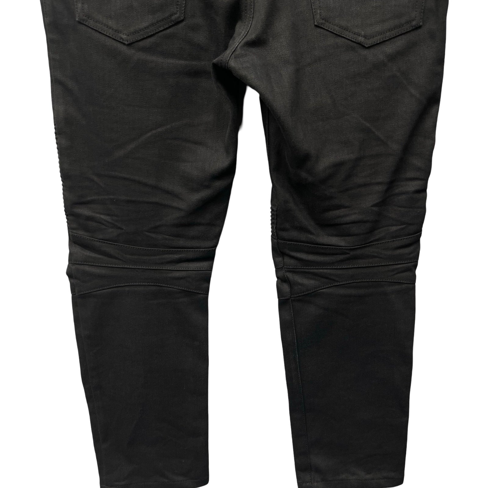 BALMAIN Biker Rigid Denim Pants POHT551D204 Size 32