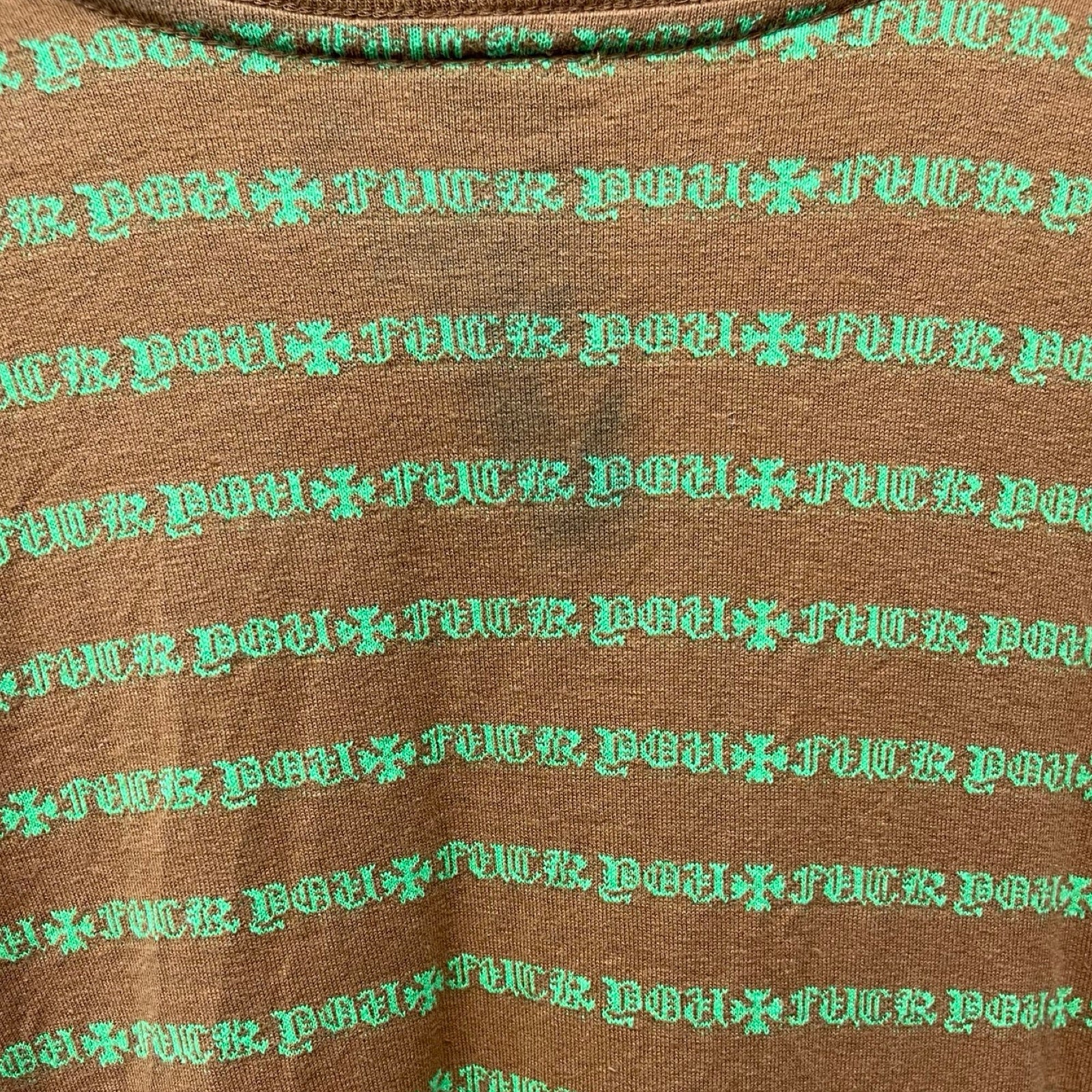 CHROME HEARTS Y NOT Vine Dagger Embroidery Polo Shirt Size L