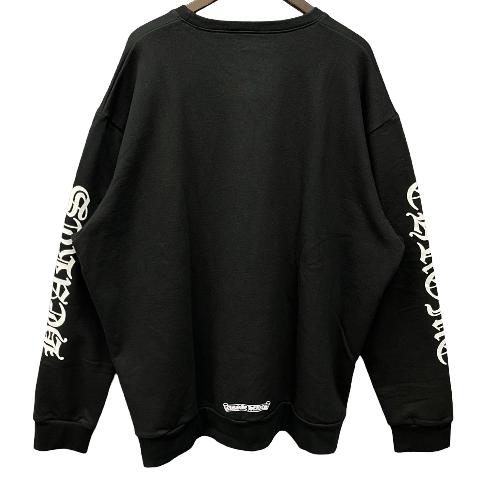 CHROME HEARTS Neck Logo Crewneck Sweatshirt Size XL