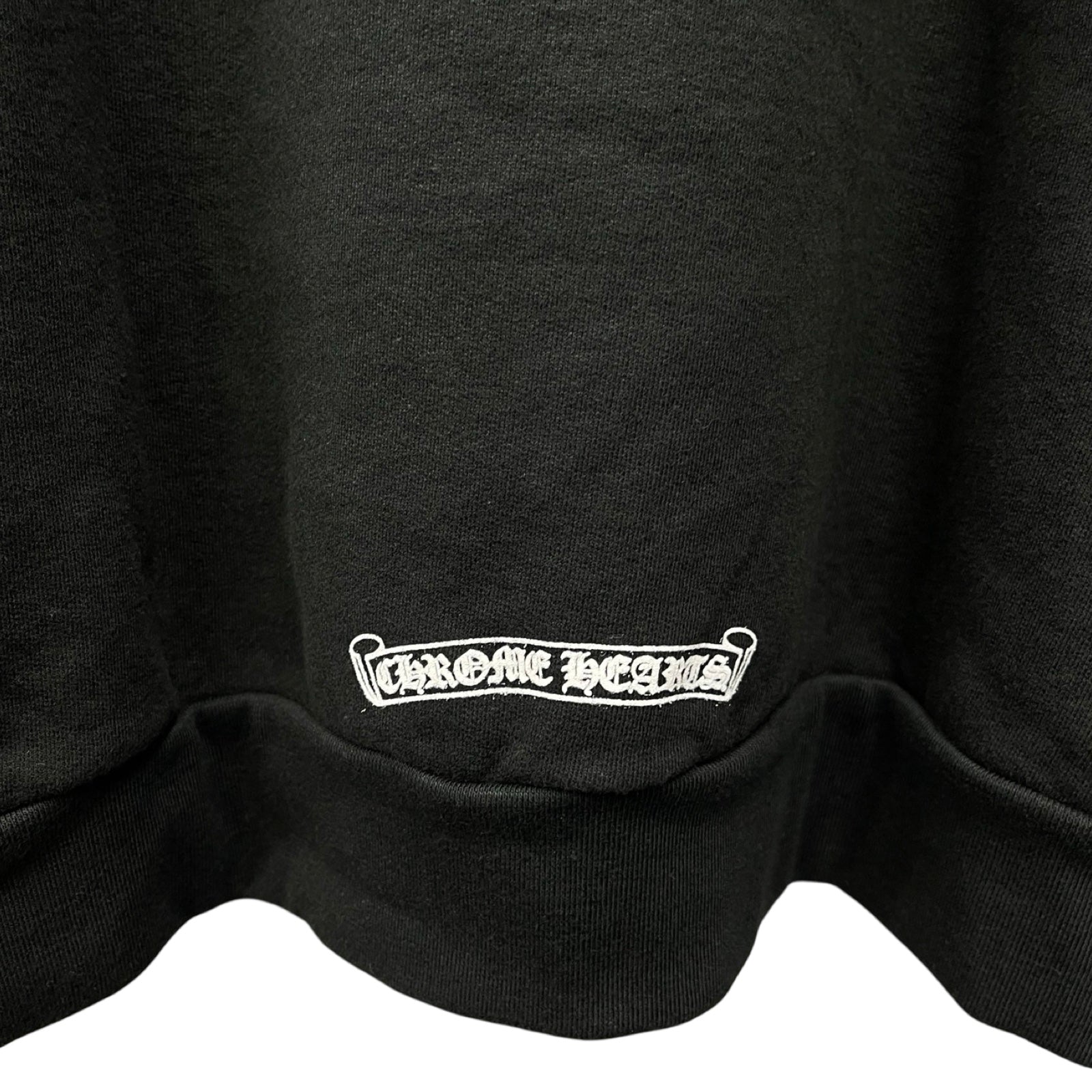 CHROME HEARTS Neck Logo Crewneck Sweatshirt Size XL