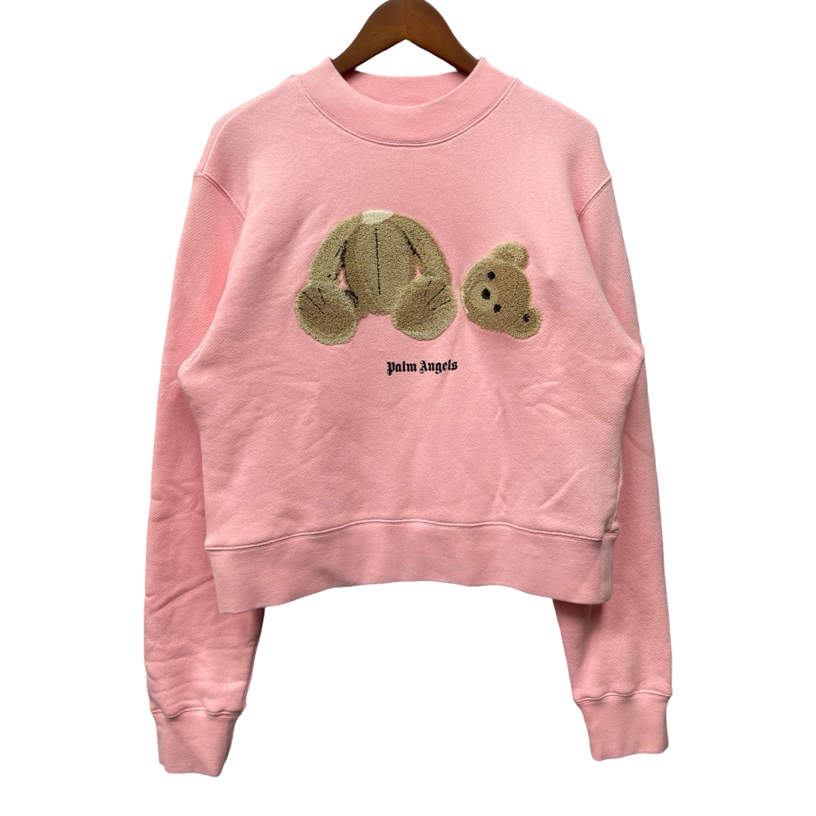 Palm Angels 2023SS PA Bear Fitted Crew Sweatshirt PWBA016C99FLE002 Size L