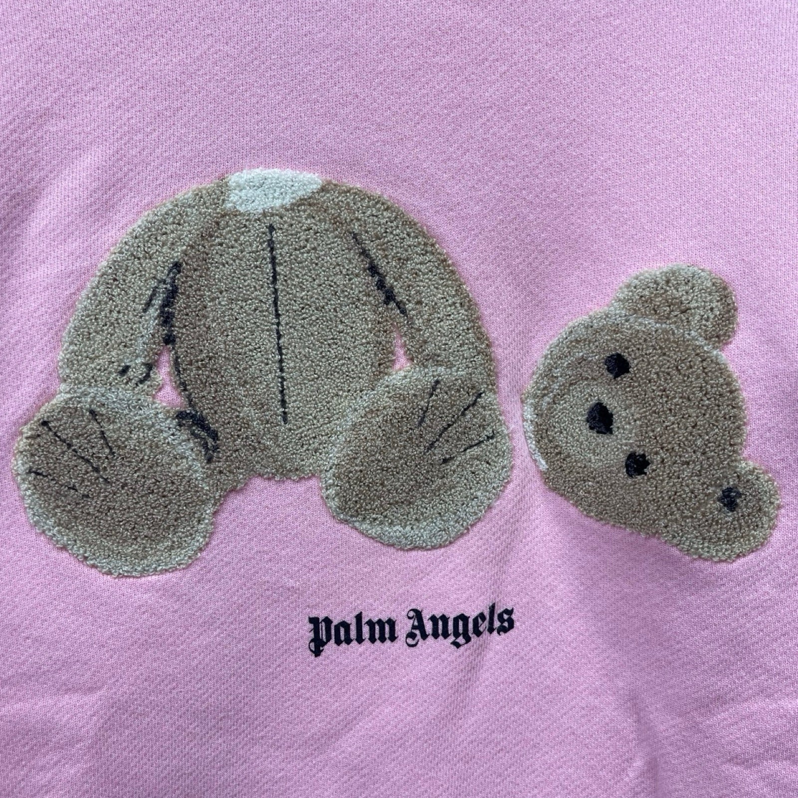 Palm Angels 2023SS PA Bear Fitted Crew Sweatshirt PWBA016C99FLE002 Size L