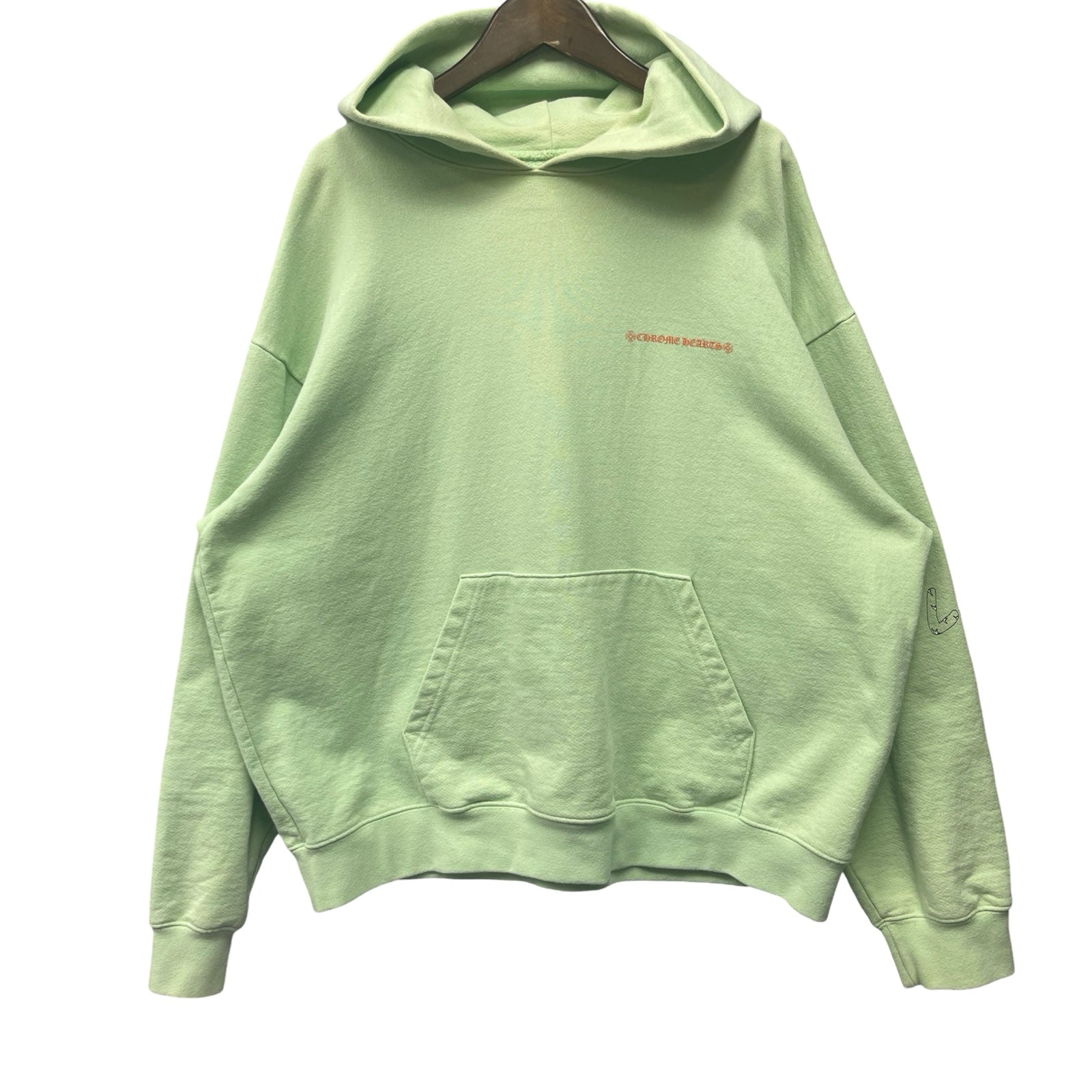 CHROME HEARTS × MATTY BOY 2019SS SEA FORM GRN Pullover Hoodie Size L