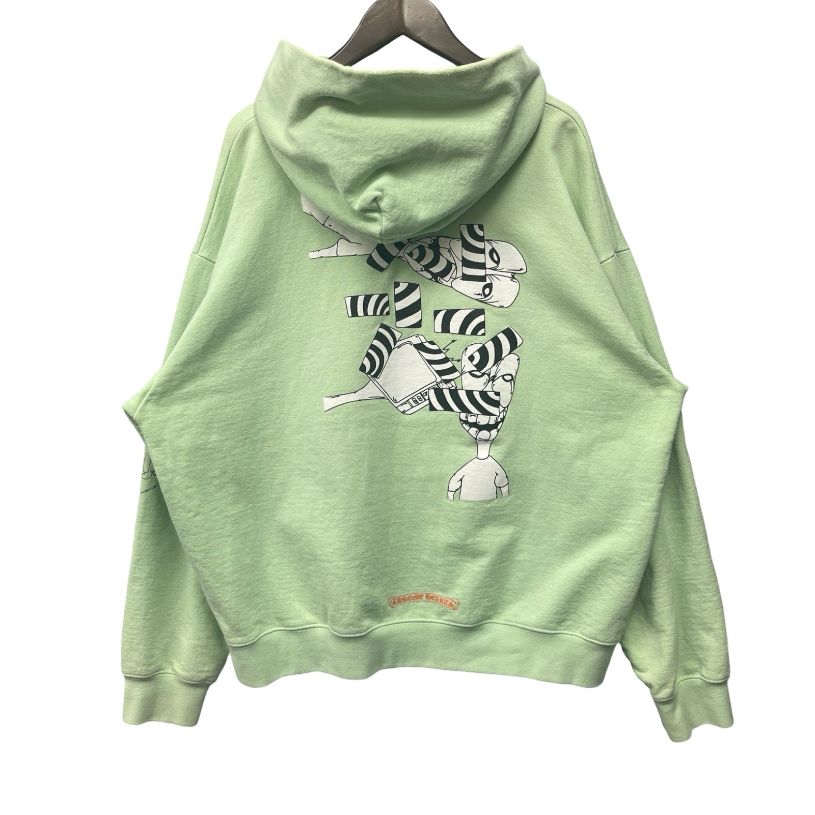 CHROME HEARTS × MATTY BOY 2019SS SEA FORM GRN Pullover Hoodie Size L