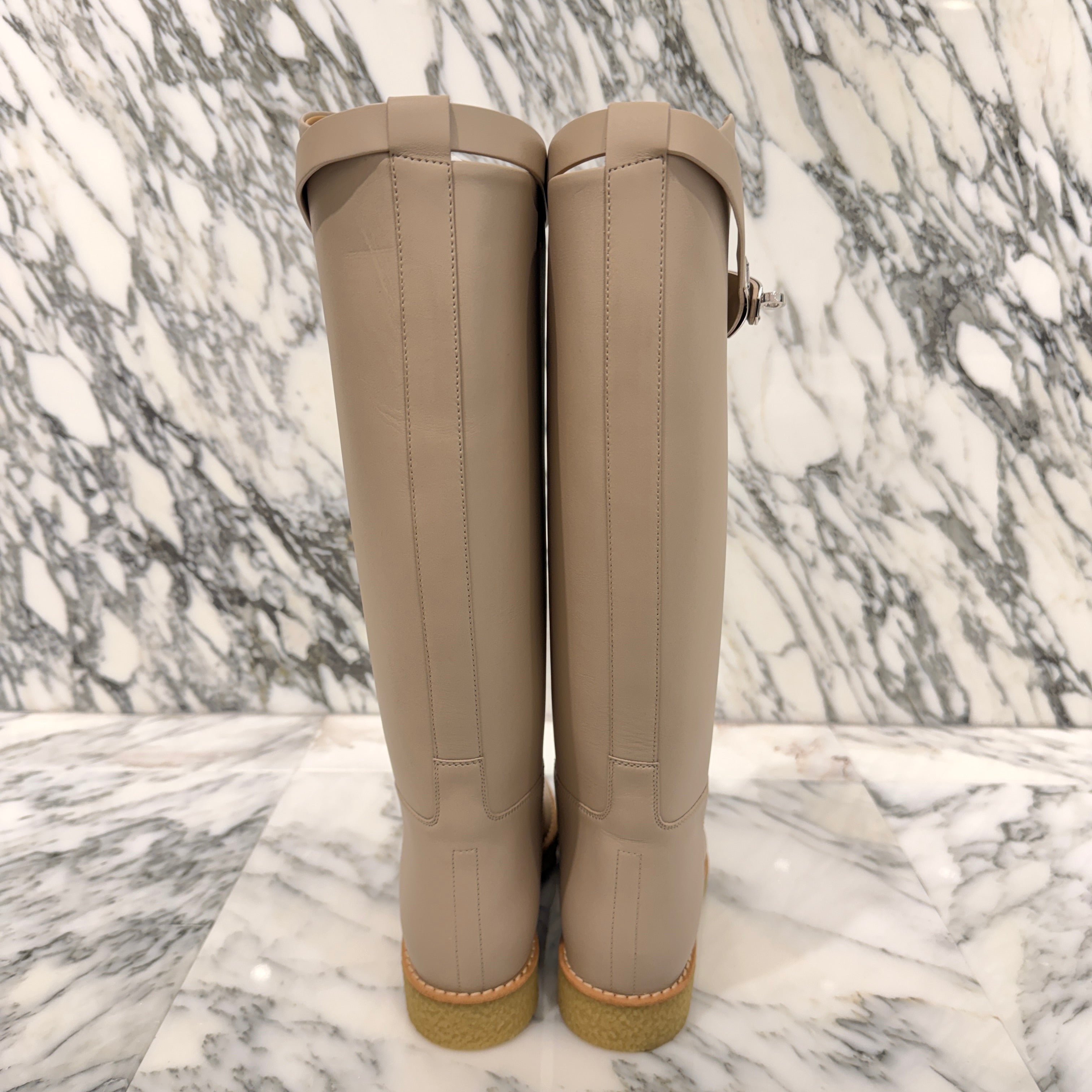 HERMES Kelly Belt Faustin Long Boots Size 35 エルメス ケリーベルトフォースティンロングブーツ サイズ35