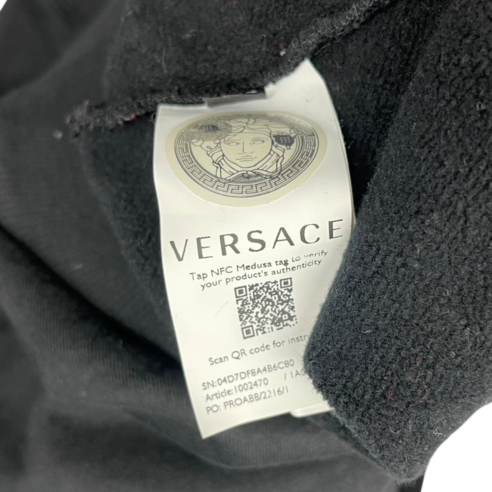 VERSACE Medusa Box Logo Pop Over Hoodie 1002470 Size 3XL