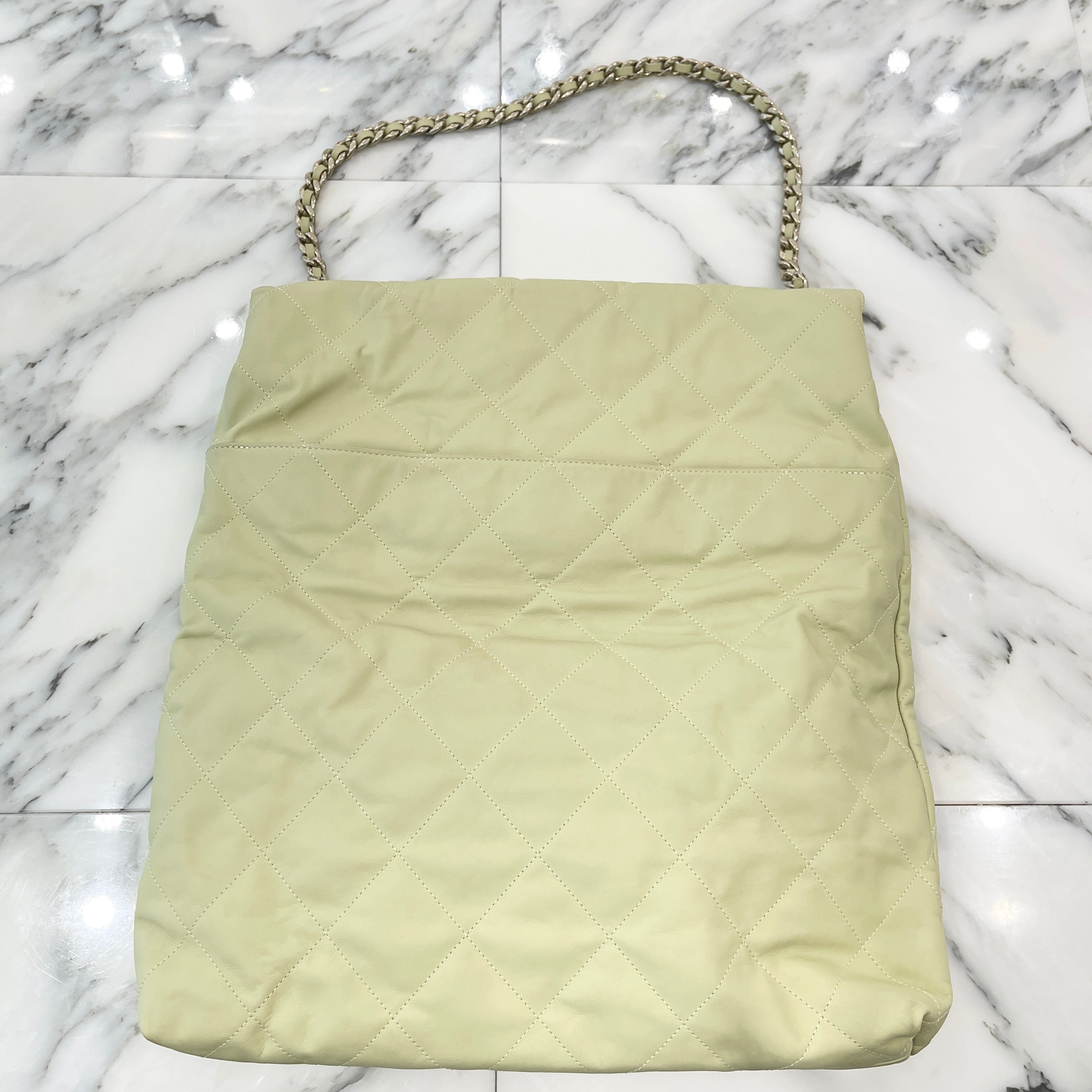 CHANEL シャネル マトラッセ マキシ ホーボーバッグ AS4617 B14999 NS835 ライトグリーン系 ショルダーバッグ CHANEL - CHANEL シャネル マトラッセ マキシ ホーボーバッグ AS4617