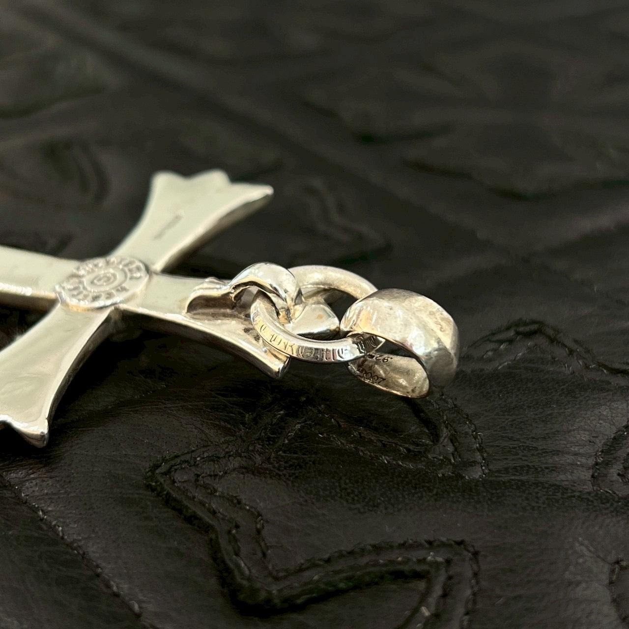 CHROME HEARTS Large Cross With Bail Pendant Top クロムハーツ ラージクロス ウィズ ベイル ペンダントトップ