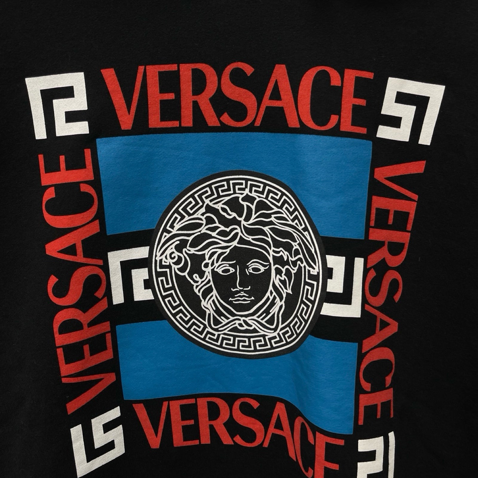 VERSACE Medusa Box Logo Pop Over Hoodie 1002470 Size 3XL