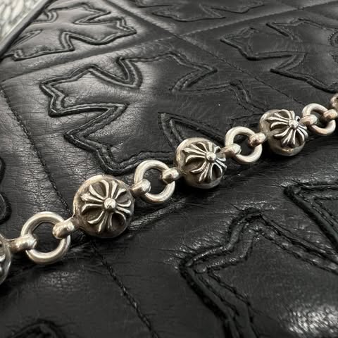 CHROME HEARTS CH Cross Pendant Small with Cross Ball Necklace クロムハーツ CHクロス ペンダント スモール ウィズ クロスボール ネックレス