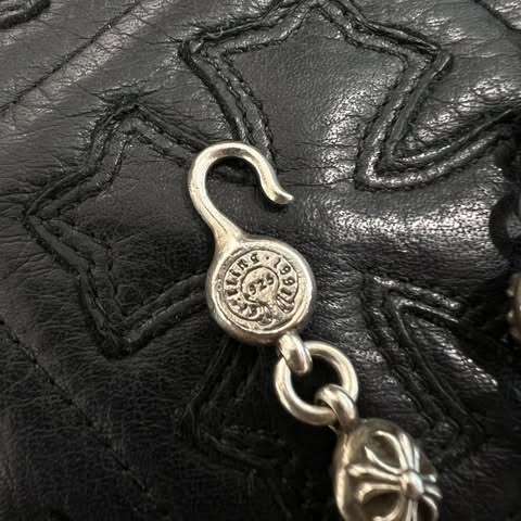 CHROME HEARTS CH Cross Pendant Small with Cross Ball Necklace クロムハーツ CHクロス ペンダント スモール ウィズ クロスボール ネックレス