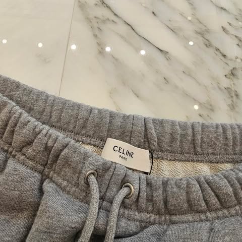 CELINE 2022SS Logo Embroidery Sweat Shorts 2Z063670Q.09GB Size M セリーヌ ロゴ刺繍 スウェットショーツ サイズM