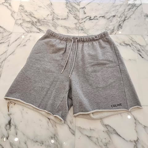 CELINE 2022SS Logo Embroidery Sweat Shorts 2Z063670Q.09GB Size M セリーヌ ロゴ刺繍 スウェットショーツ サイズM
