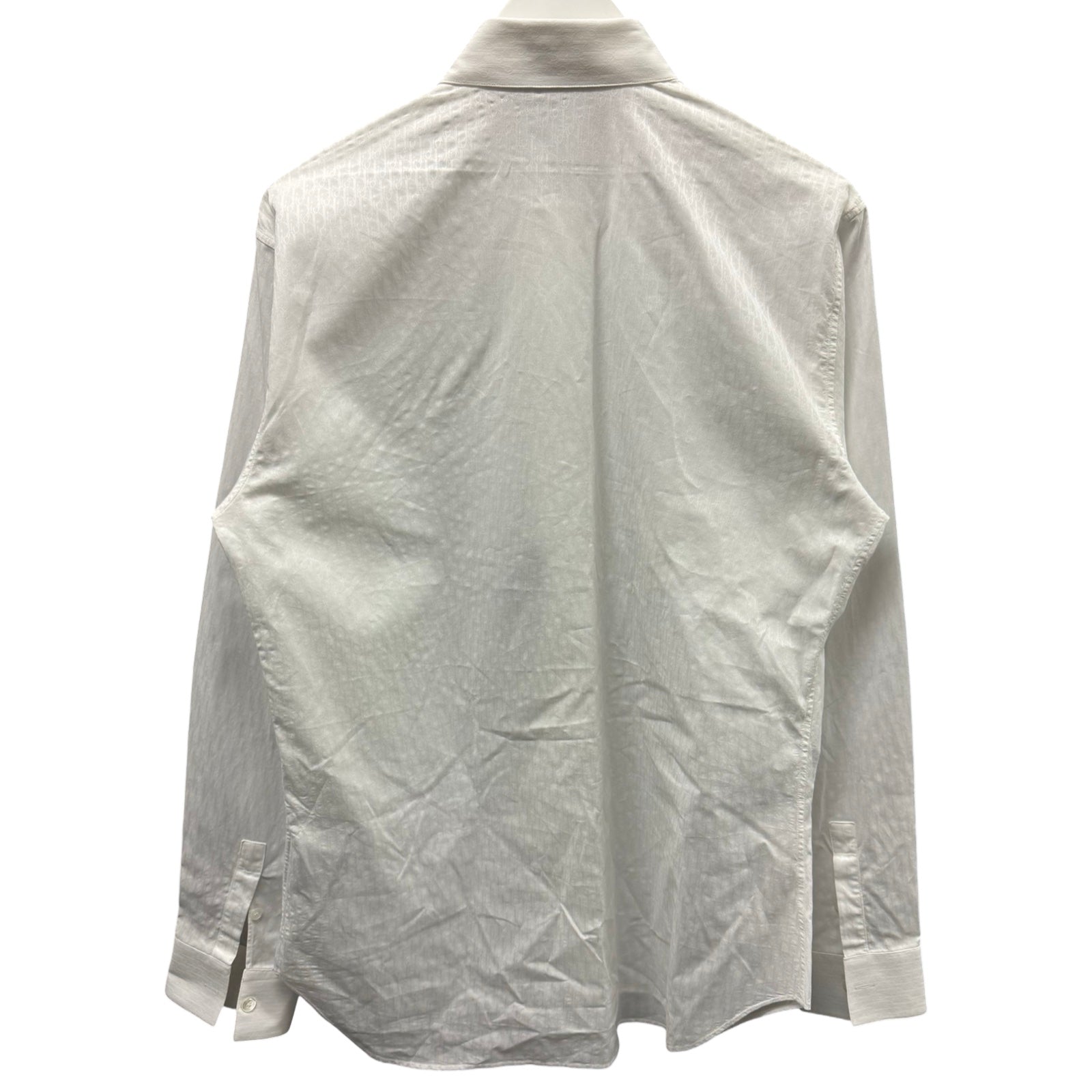 DIOR Oblique Cotton Jacquard Dress Shirt 013C502A4743_C080 Size 40