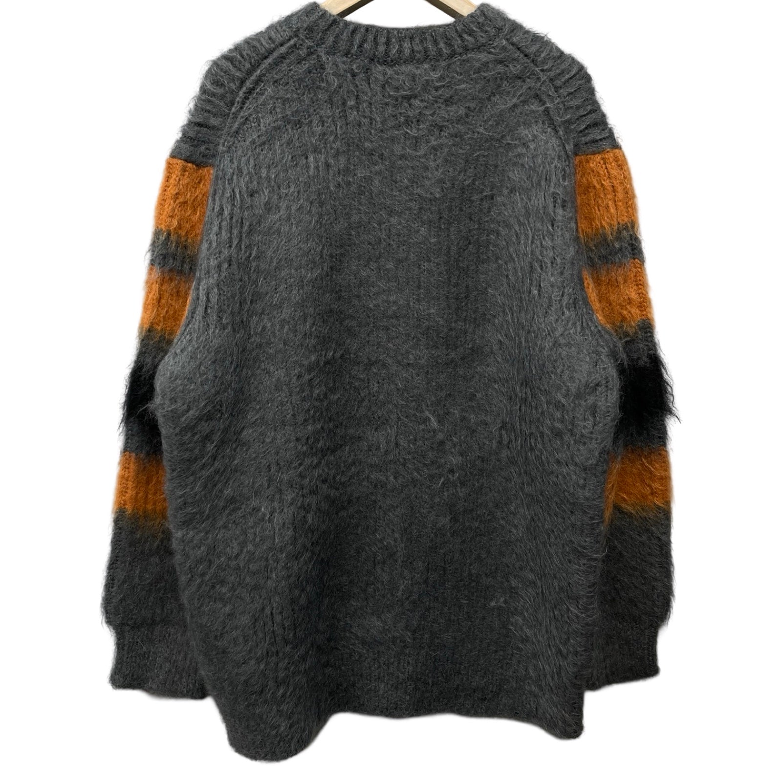 BURBERRY 2021SS Striped Inter Sher Nit Mohair Loose Silk Sweater 8037217 Size S