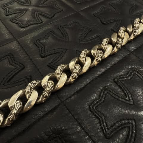 CHROME HEARTS CH X Extra Fancy Chain BOX ID Bracelet 15 LINK クロムハーツ CH X エクストラファンシーチェーン ボックスID ブレスレット 15リンク