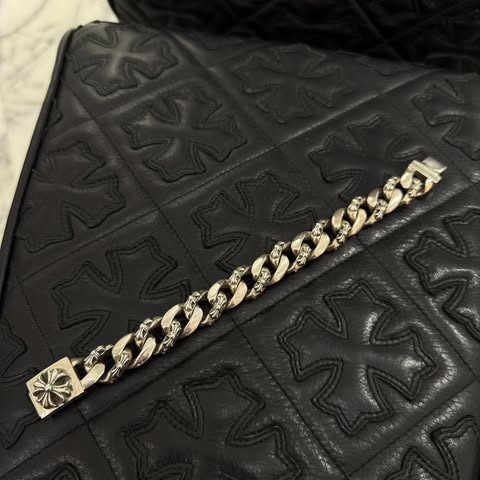 CHROME HEARTS CH X Extra Fancy Chain BOX ID Bracelet 15 LINK クロムハーツ CH X エクストラファンシーチェーン ボックスID ブレスレット 15リンク
