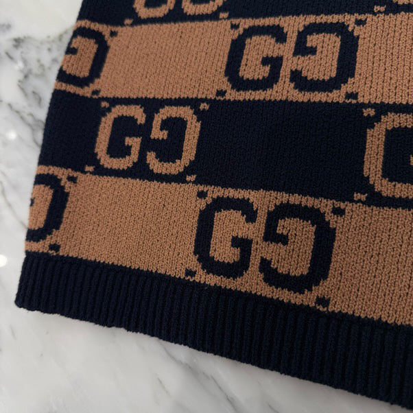 GUCCI 2022SS GG Supreme Intarsia Knit Shorts 752098 XKDFK Size XS