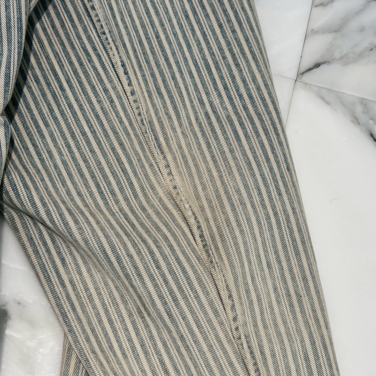 Maison Margiela Striped Washed Effect Jacket 2021SS S50DL0457 S30738 Size 39 メゾンマルジェラ ストライプウォッシュドエフェクトジャケット サイズ39