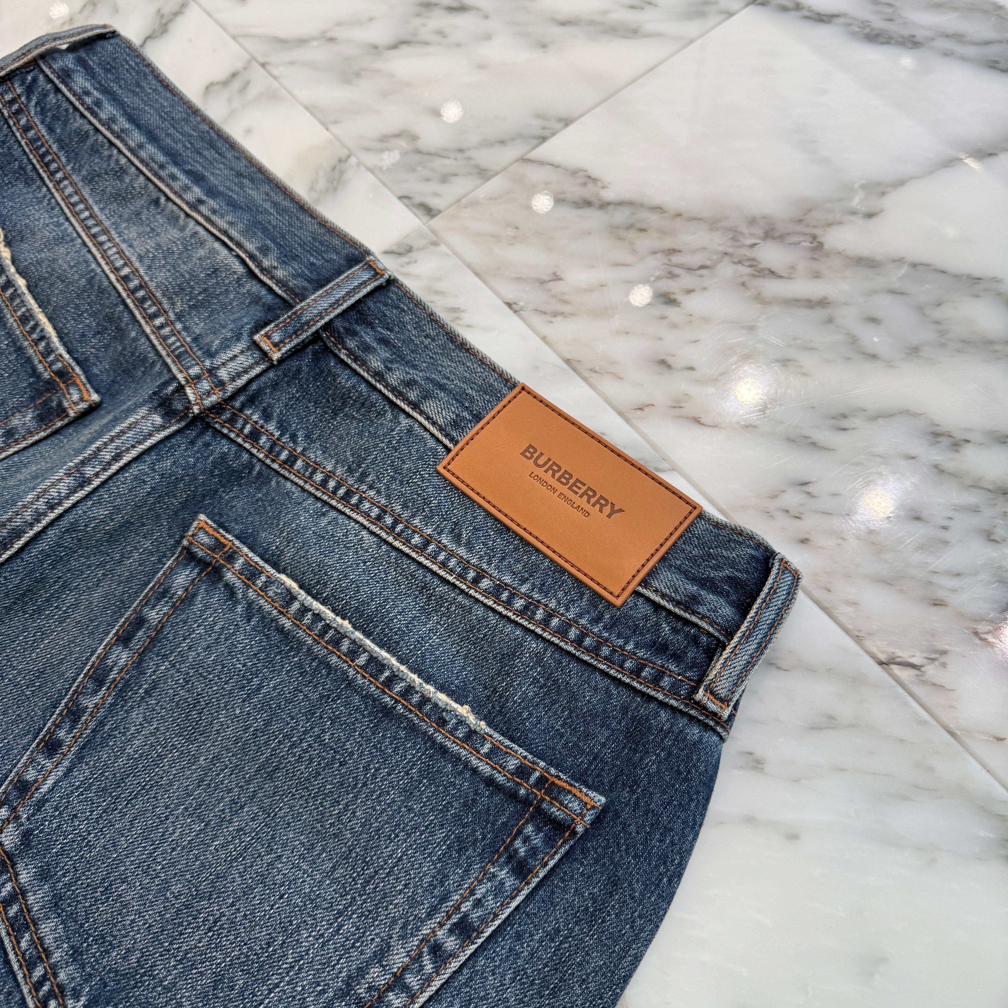 BURBERRY 2023AW Straight Fit Boot Cut Jeans 8071547 Size W32×L32 バーバリー ストレートフィット ブーツカットジーンズ サイズW32×L32