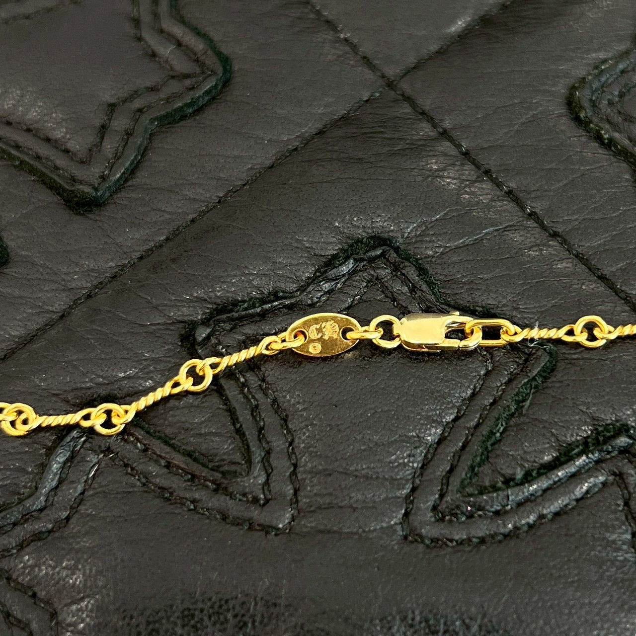 CHROME HEARTS 22K Twist Chain Necklace Size 18 Inch クロムハーツ 22K ツイストチェーン ネックレス サイズ 18インチ