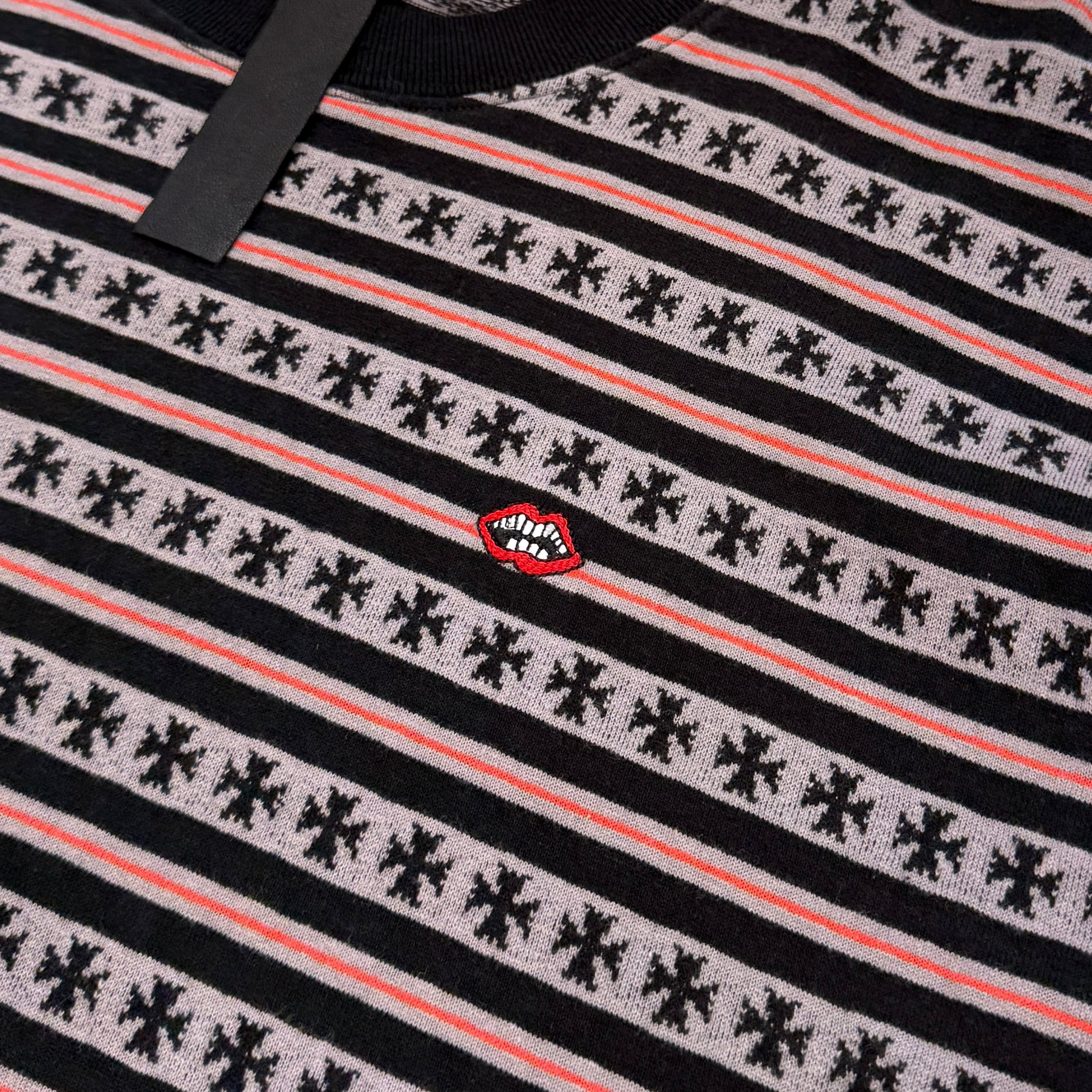 CHROME HEARTS × MATTY BOY Y Not Stripe CH Plus Tee Size M クロムハーツ×マッティボーイ ワイノット ストライプ CHプラス Tシャツ サイズM