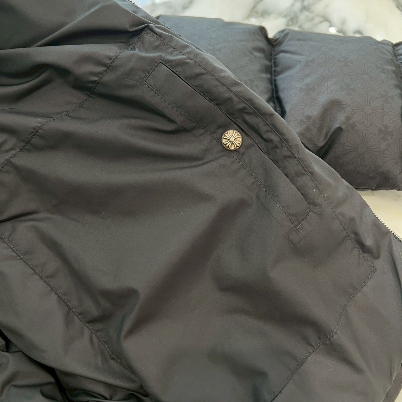 CHROME HEARTS CH Plus Stiff Down Jacket Size S クロムハーツ CHプラス スティッフ ダウンジャケット サイズS