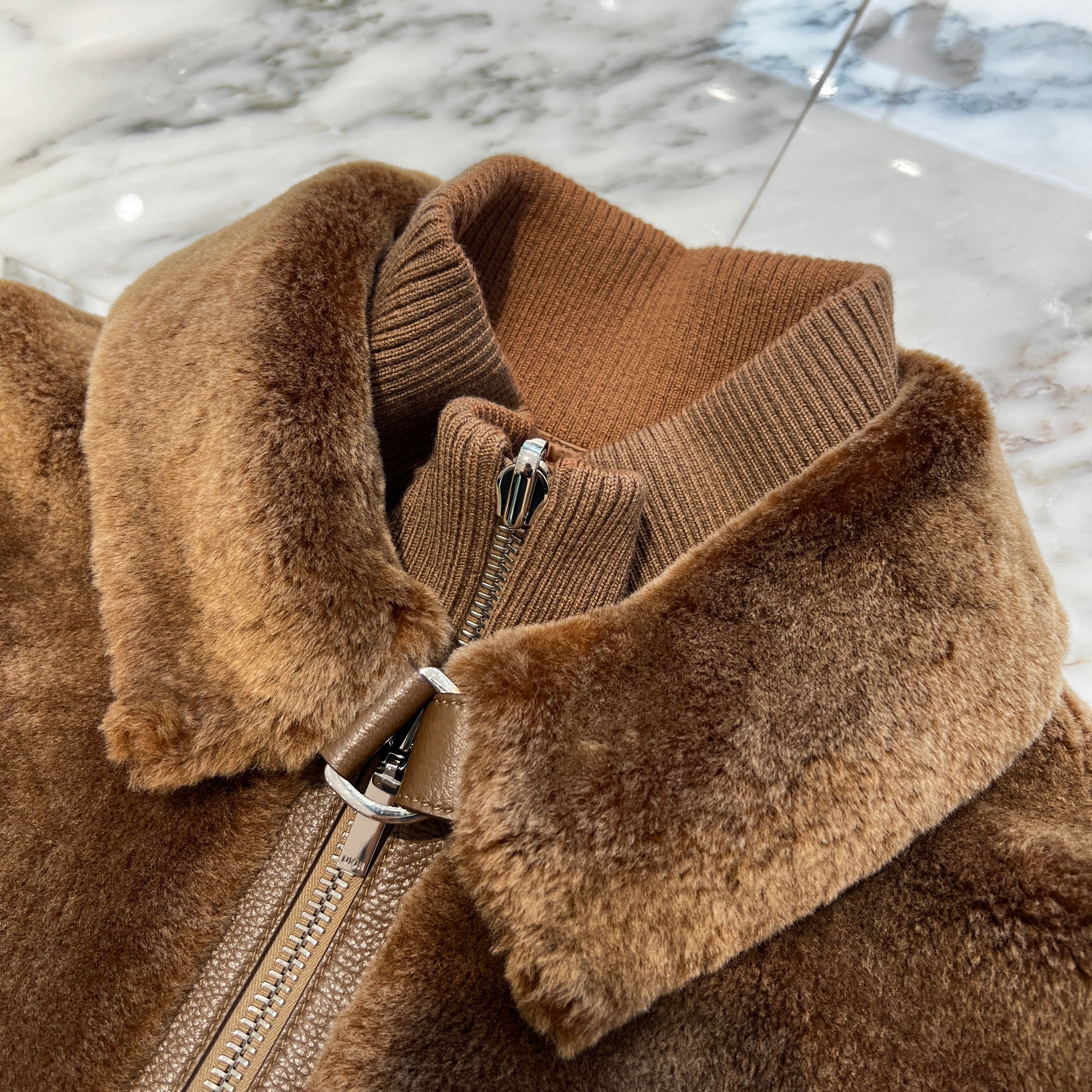 DIOR 2023AW Dior HOMME Layered Reversible Shearling Bomber Jacket 313L416A0662 Size 52 ディオール ディオールオム レイヤード リバーシブル シェアーリング ボンバージャケット サイズ52