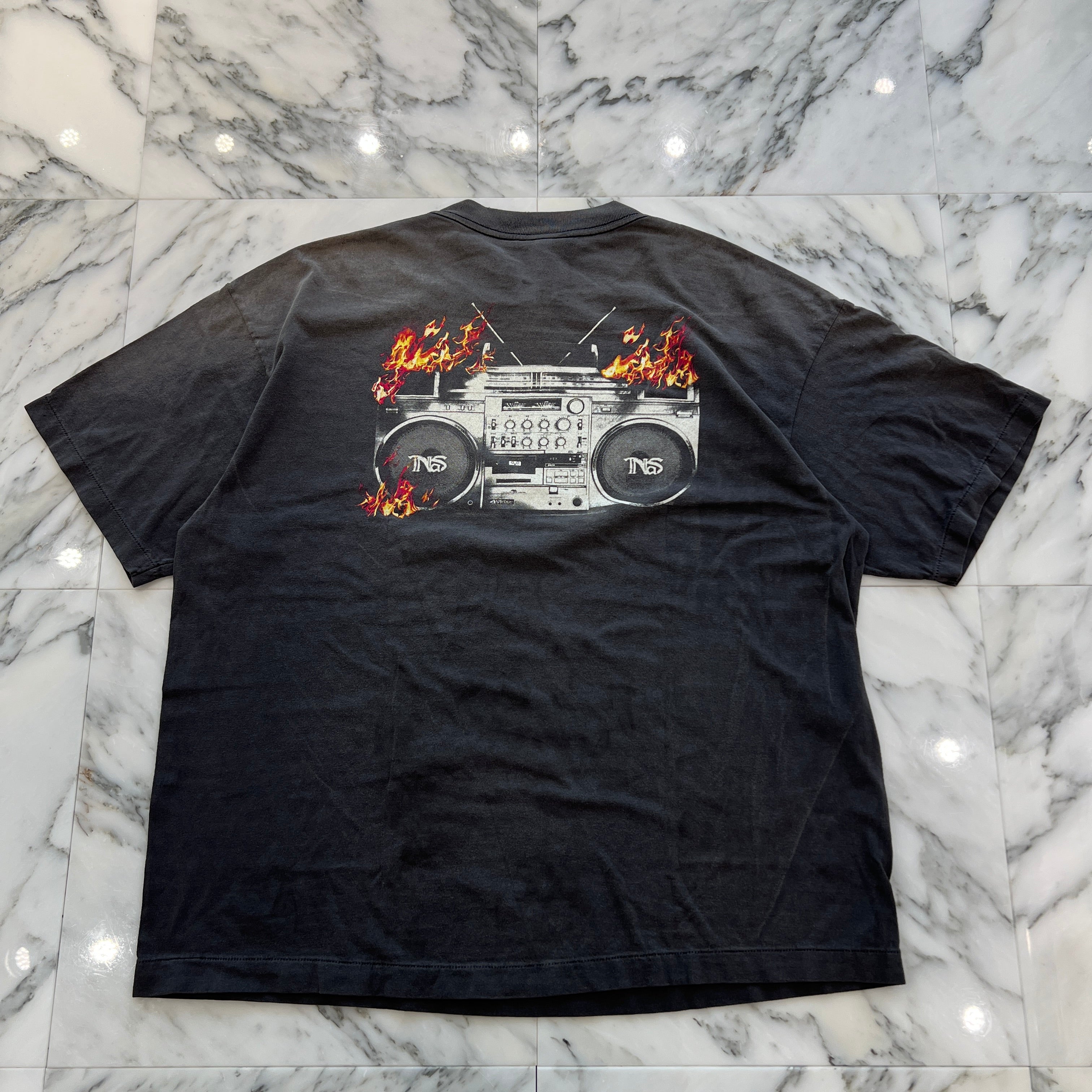 SAINT Mxxxxxx × NaS 2025AW Cassette Tape Print Tee SM-HR1-0000-C20 Size XL セントマイケル×ナズ カセットテーププリント Tシャツ サイズXL