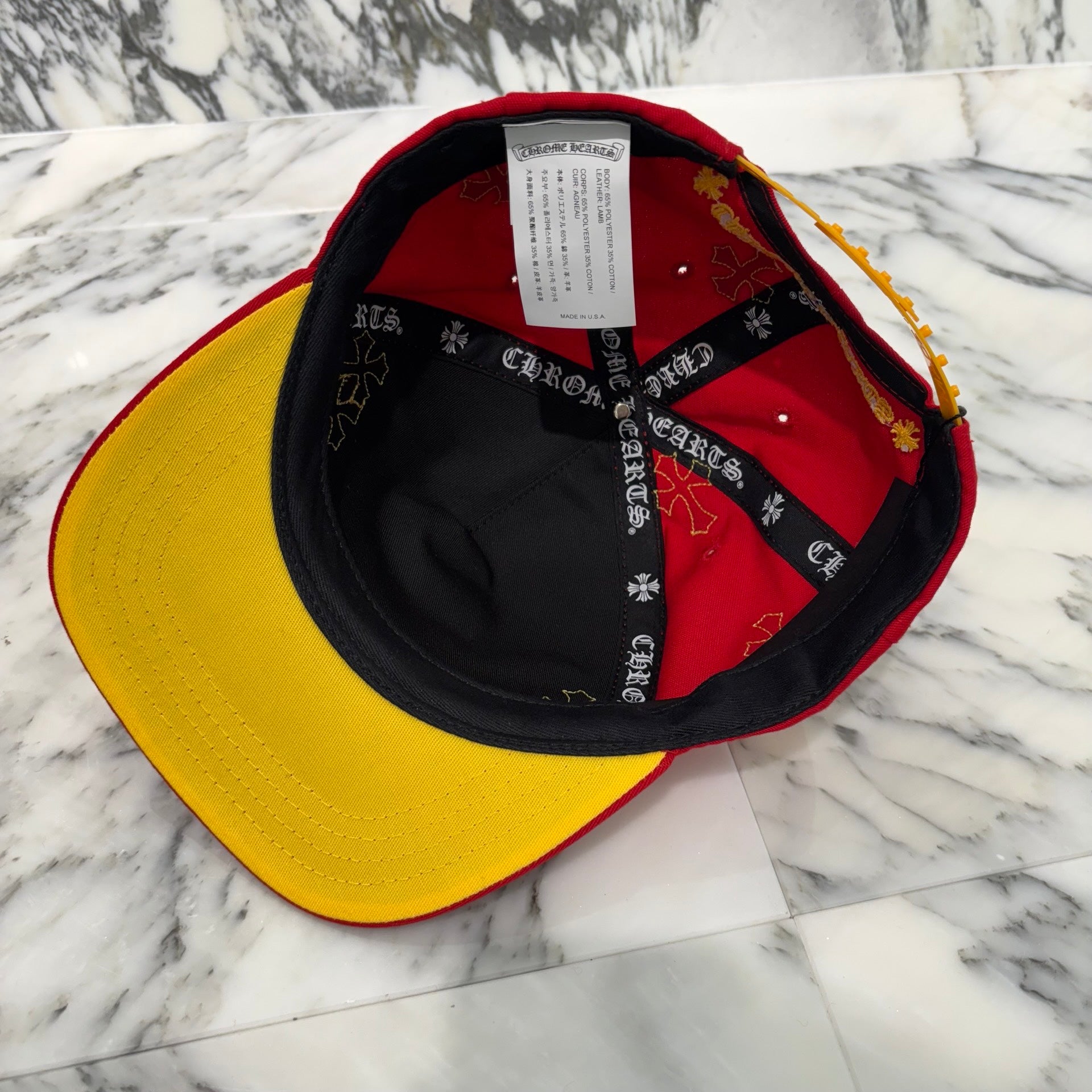 CHROME HEARTS Cemetery Cross Patch Trucker Cap ONE SIZE(51-61