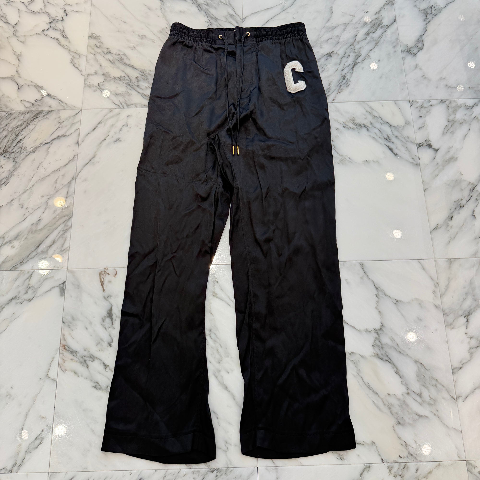 CELINE 2021SS Sideline Satin Track Pants 2P5351641 Size 36 セリーヌ サイドライン サテン トラックパンツ サイズ36
