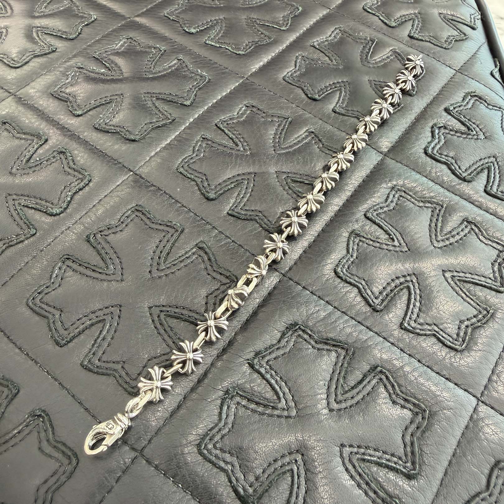 CHROME HEARTS X LINK CH Plus Silver Bracelet 16 LINK クロムハーツ Xリンク CHプラス シルバー ブレスレット サイズ16リンク
