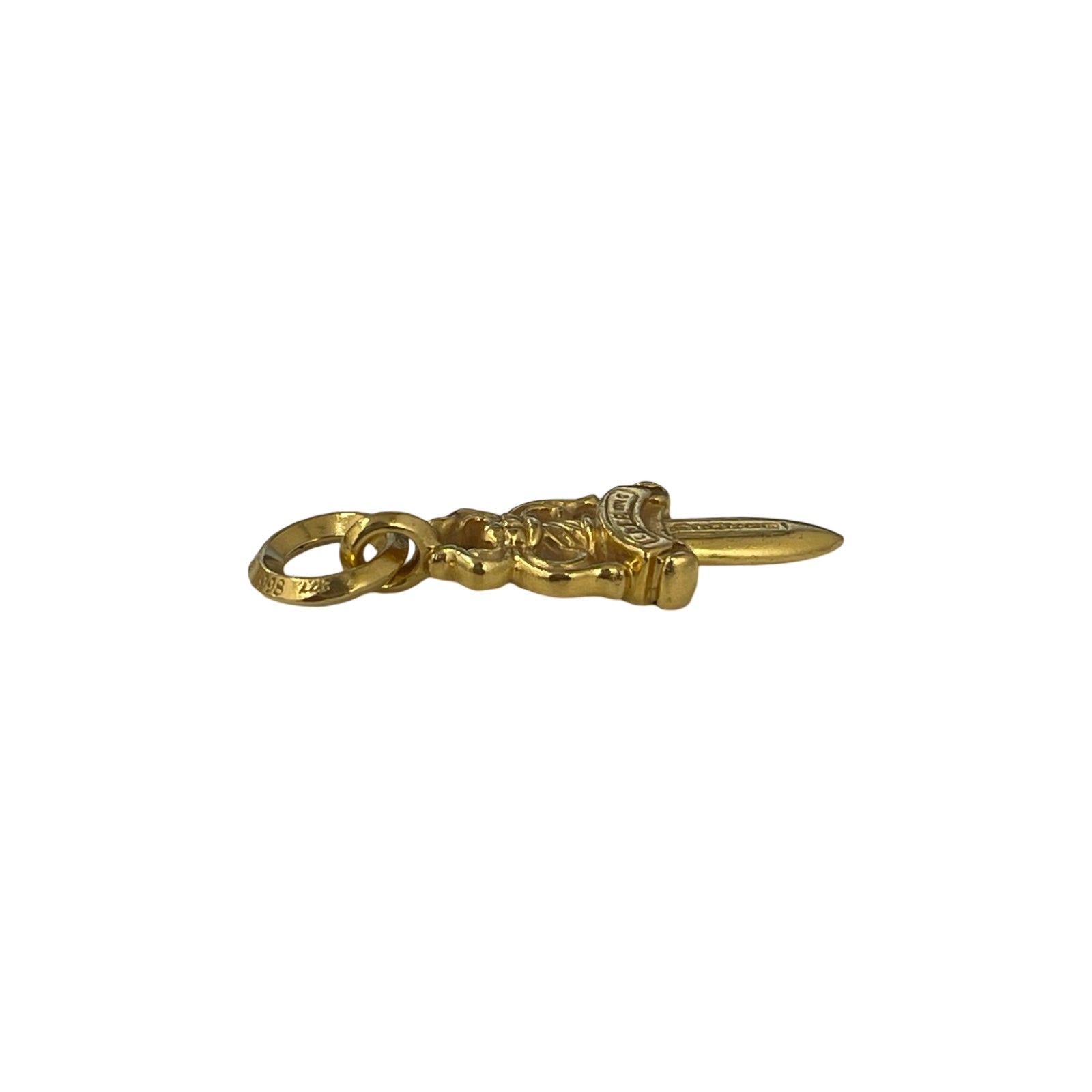 CHROME HEARTS 22K Charm #5 Dagger Pendent Top