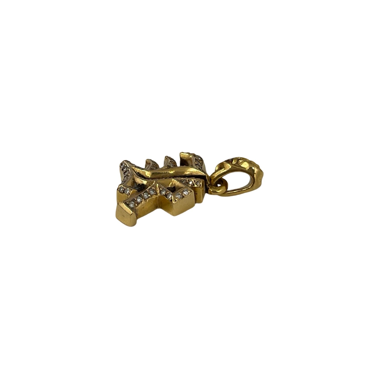 CHROME HEARTS ALPHABET "R" Charm Full Diamond