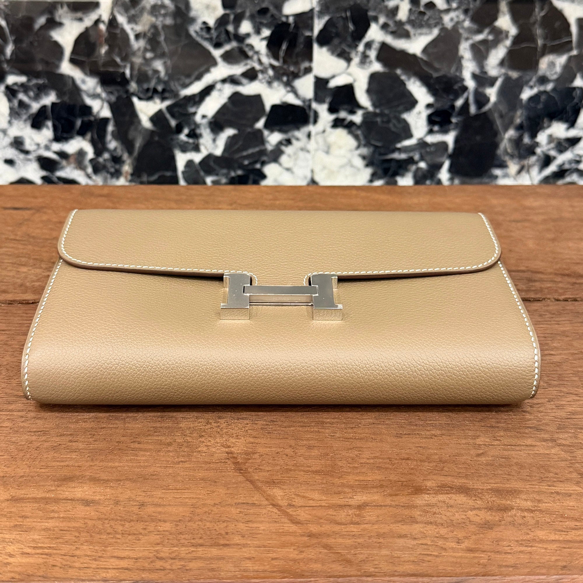HERMES Constance To Go "Etoupe" Leather Long Wallet K刻印 エルメス コンスタンス トゥ ゴー "エトゥープ" レザーロングウォレット K刻印